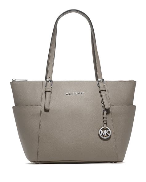michael kors jet set tote pearl grey blog review